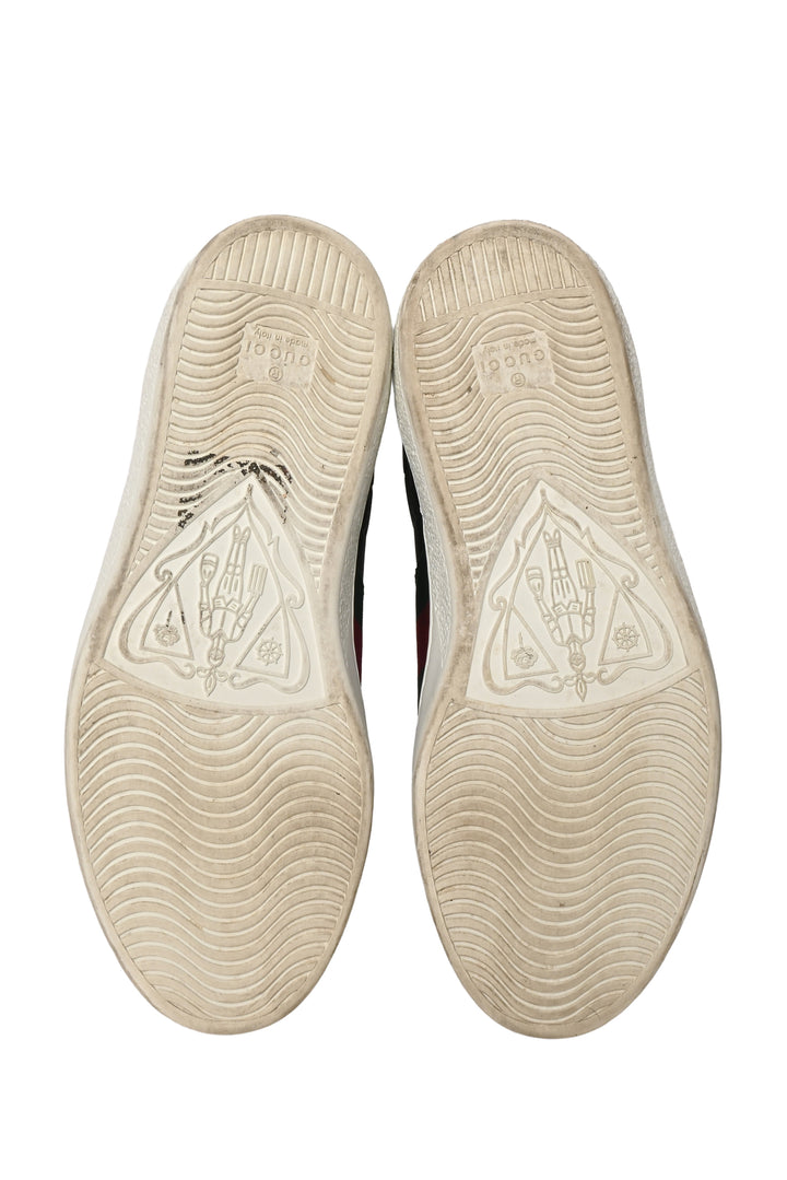 Gucci Size 8 Monogram Ace Web Sneaker