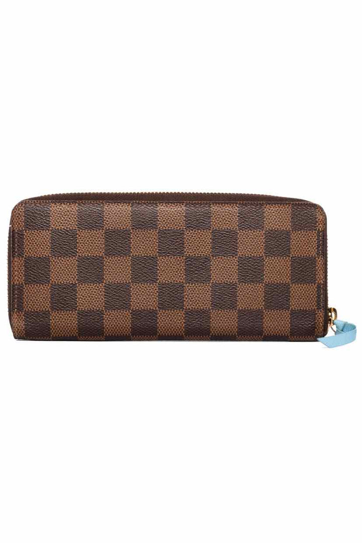 Louis Vuitton Damier Ebene Christmas Animation Penguin Clemence Wallet