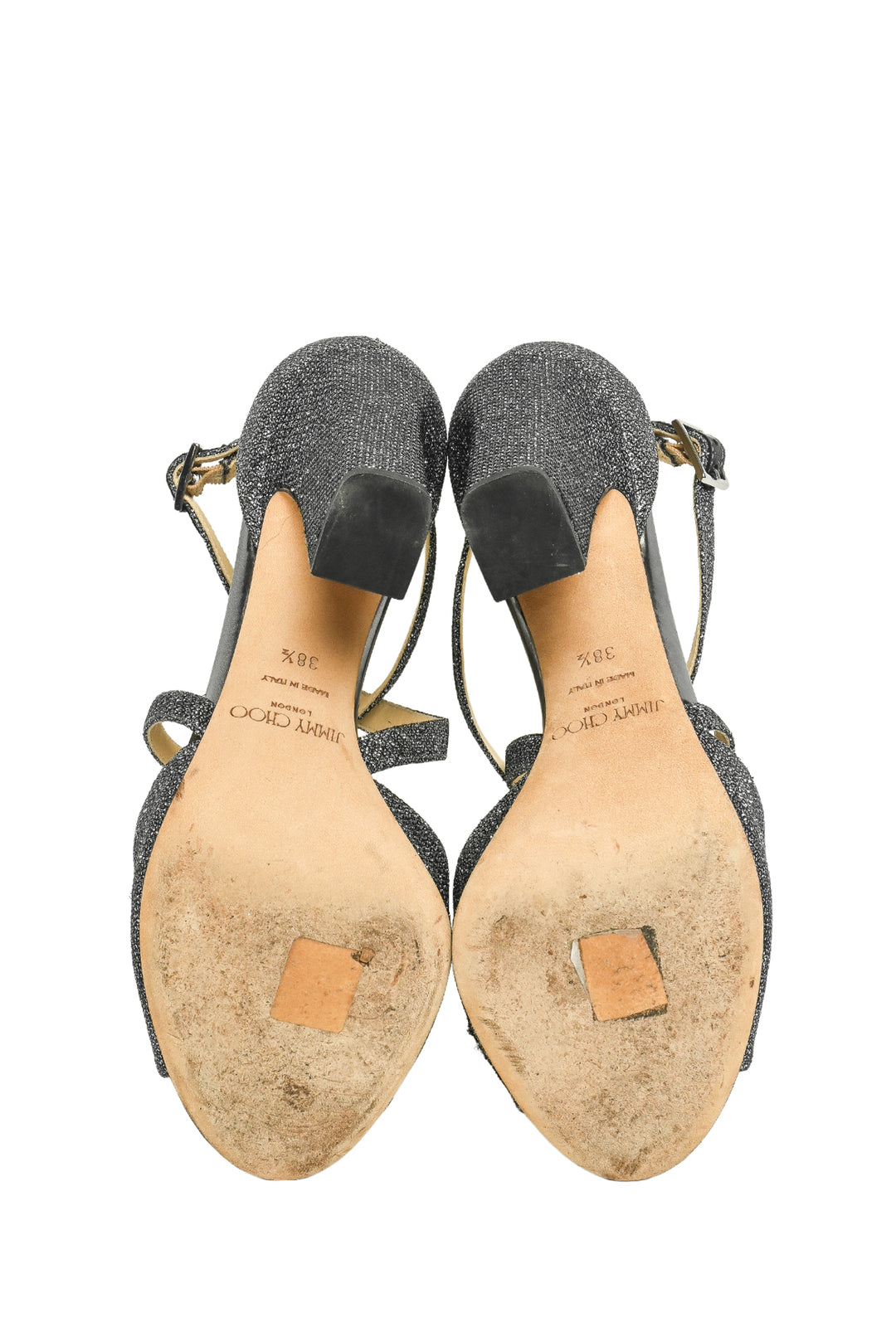 Jimmy Choo Size 38.5 Emily 100 Peep Toe Sandals