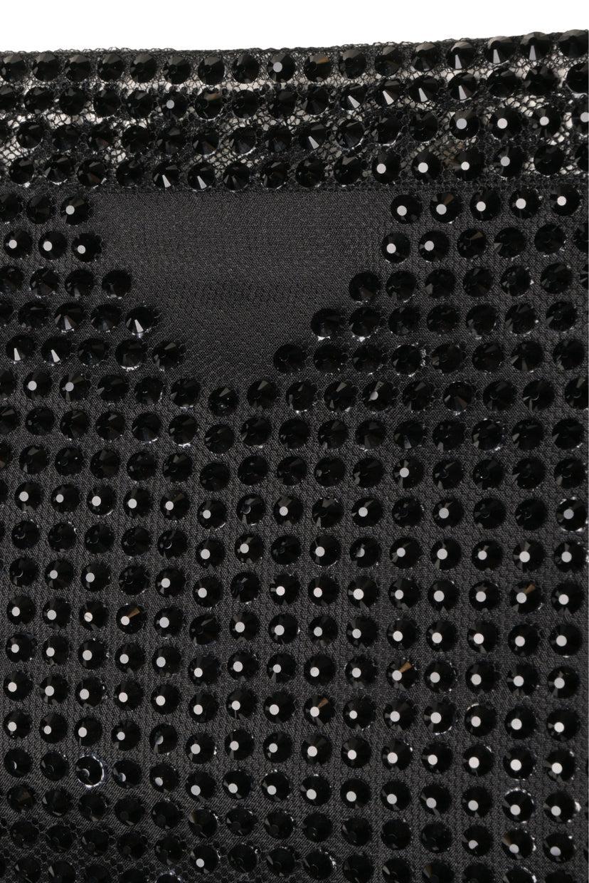 Prada Size 38 2021 Rhinestone Cropped Tank Top