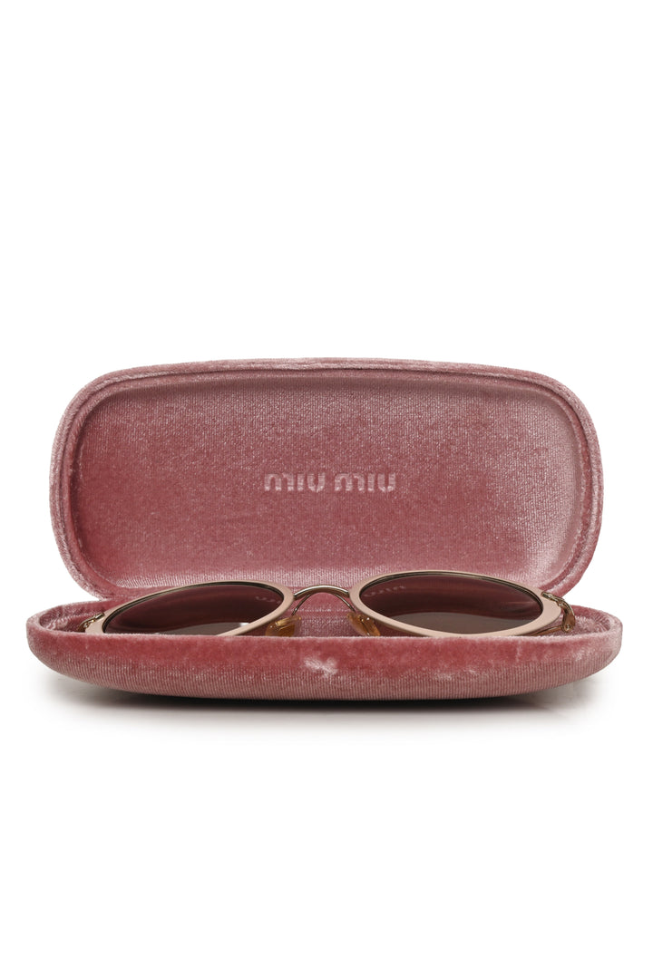 Miu Miu Heart Frame Sunglasses