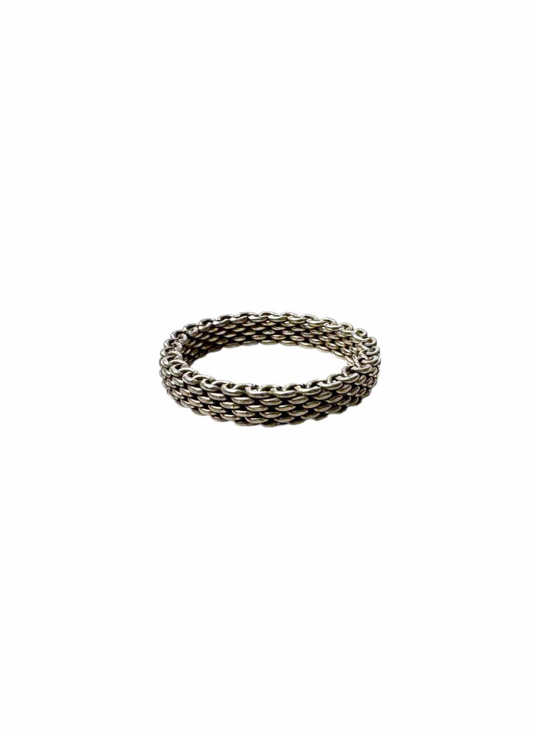 Tiffany & Co 925 Silver Somerset Mesh  Ring