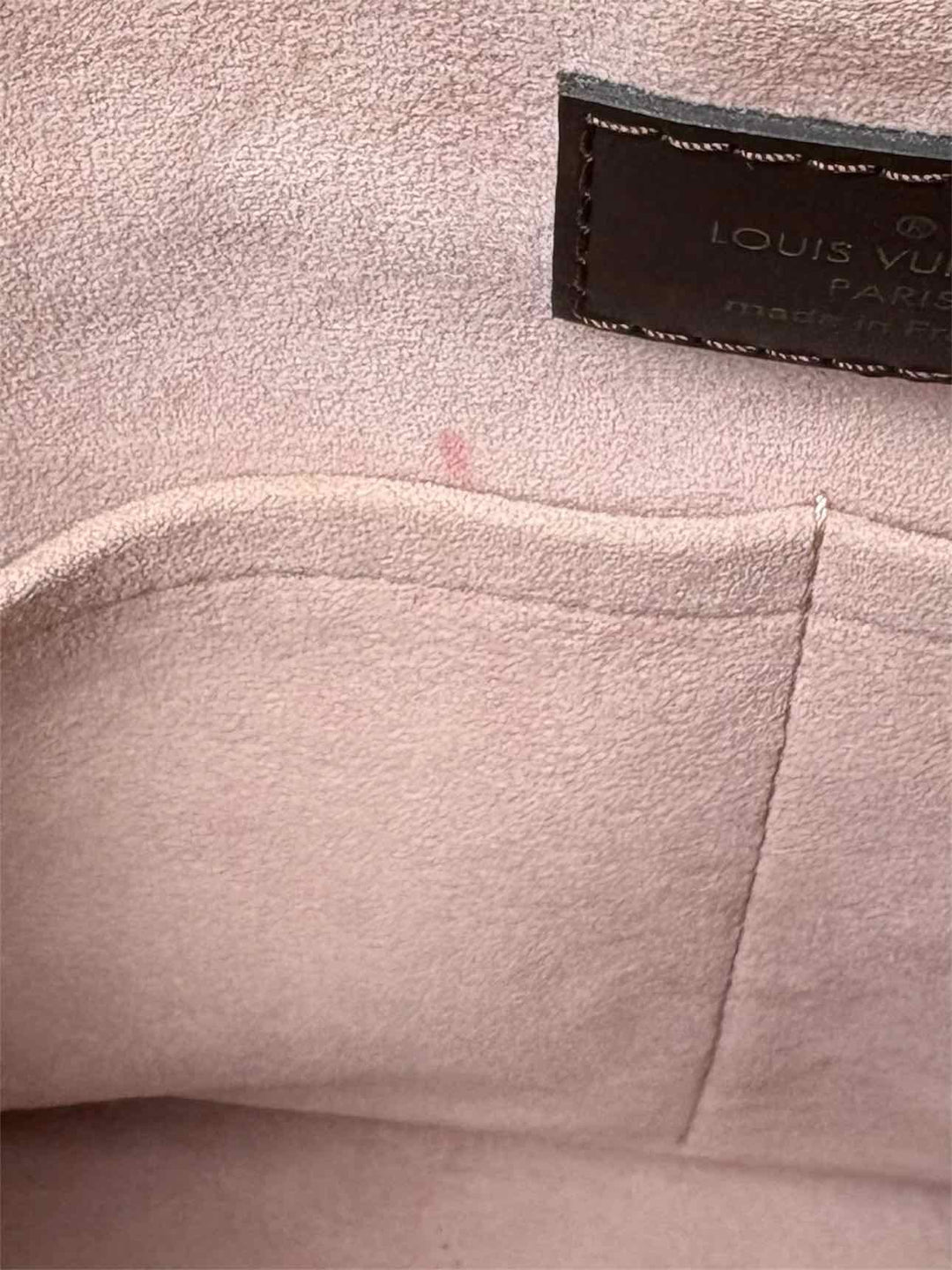 Louis Vuitton Cuir Taurillon Damier Ebene Normandy Magnolia Purse