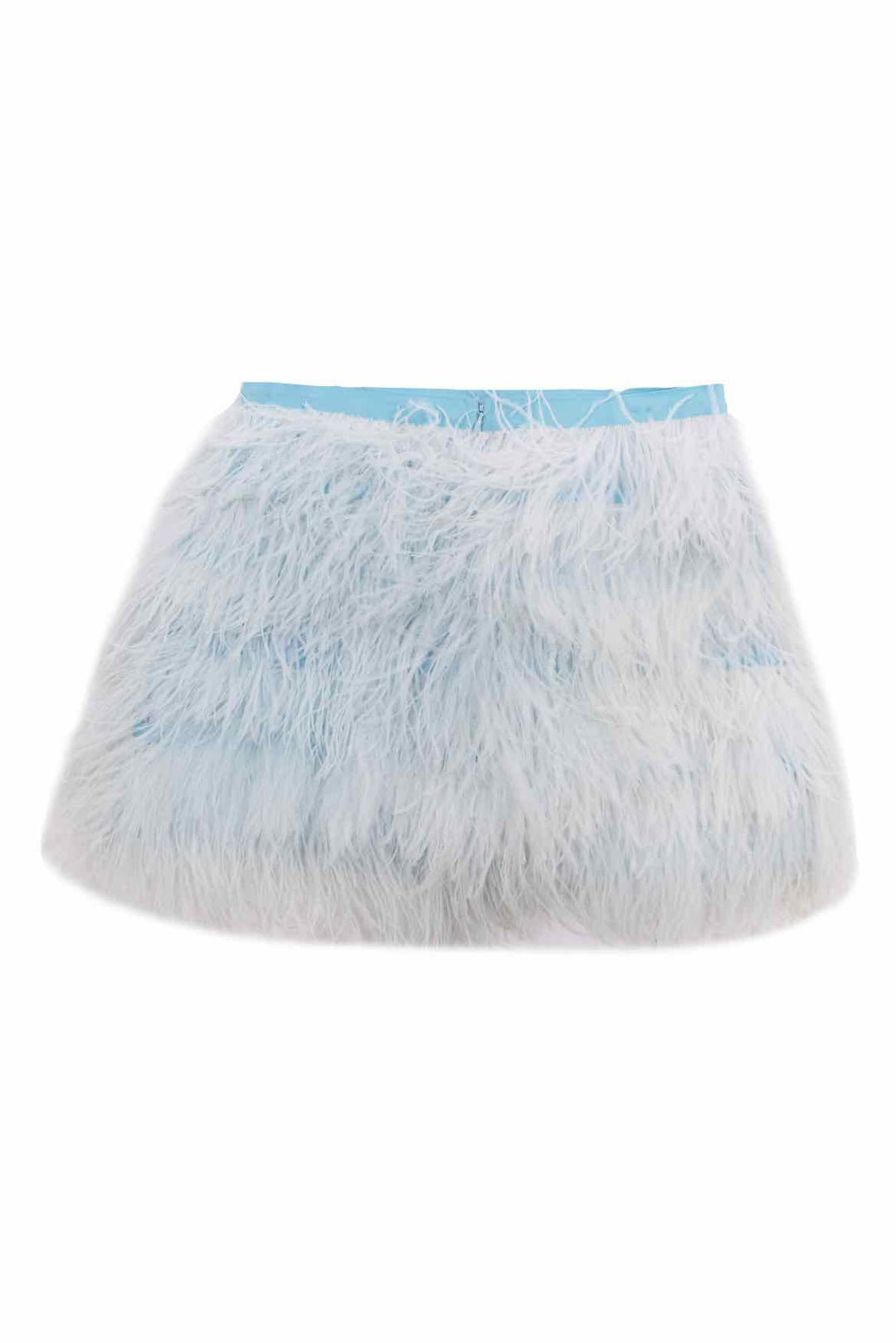 Brandon Maxwell Size 6 Ostrich Feather Skirt