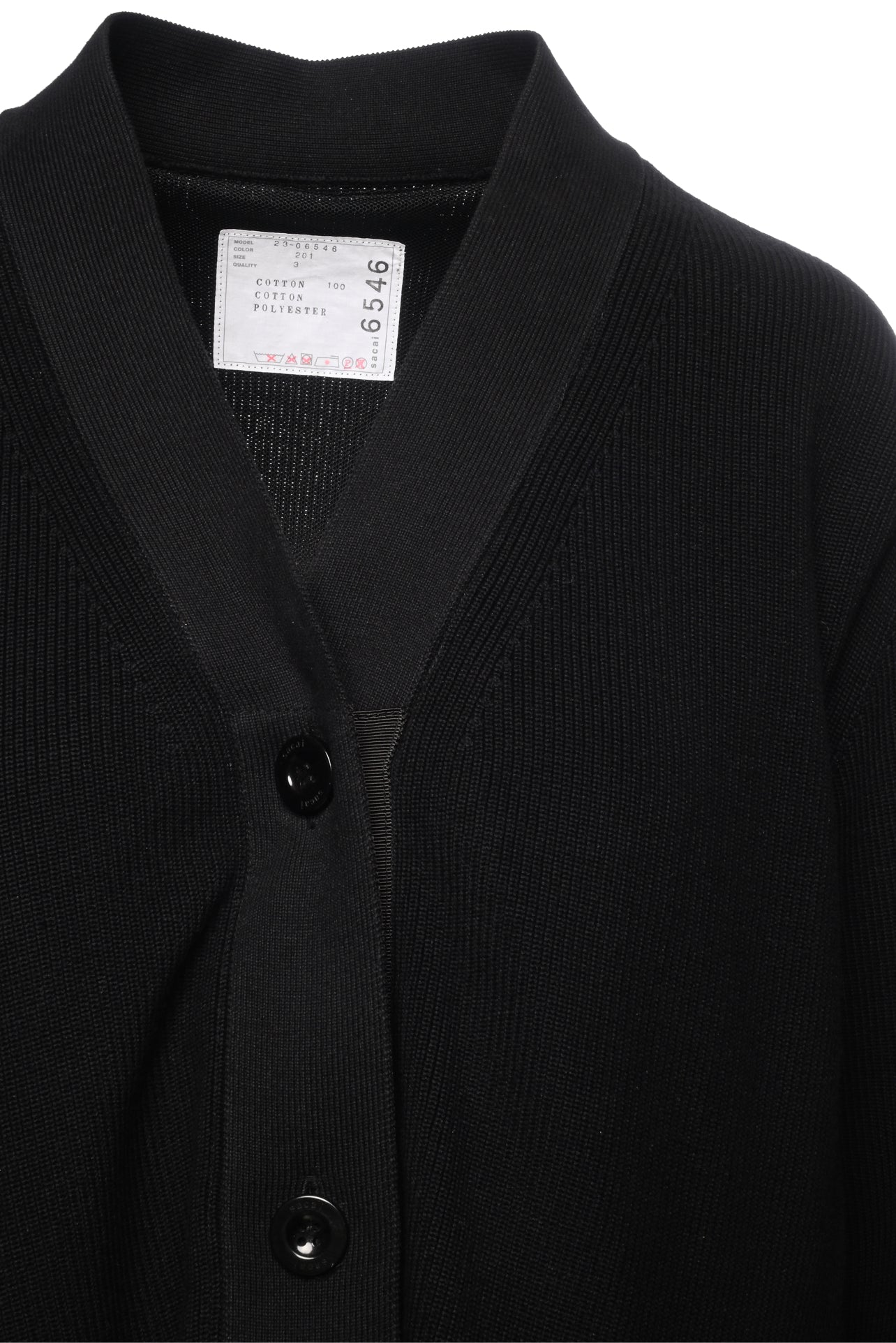 sacai カーディガン　サイズ3 Sacai Size 3 Chalk Stripe x Knit Cardigan - Luxury Used Designer