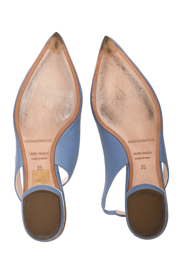 Nicholas Kirkwood Size 35 Beya Slingback Flats