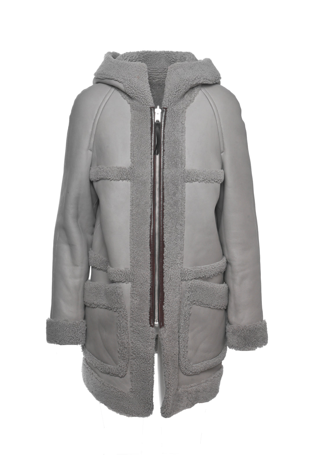 Coach Size 6 Reversible Shearling Coat