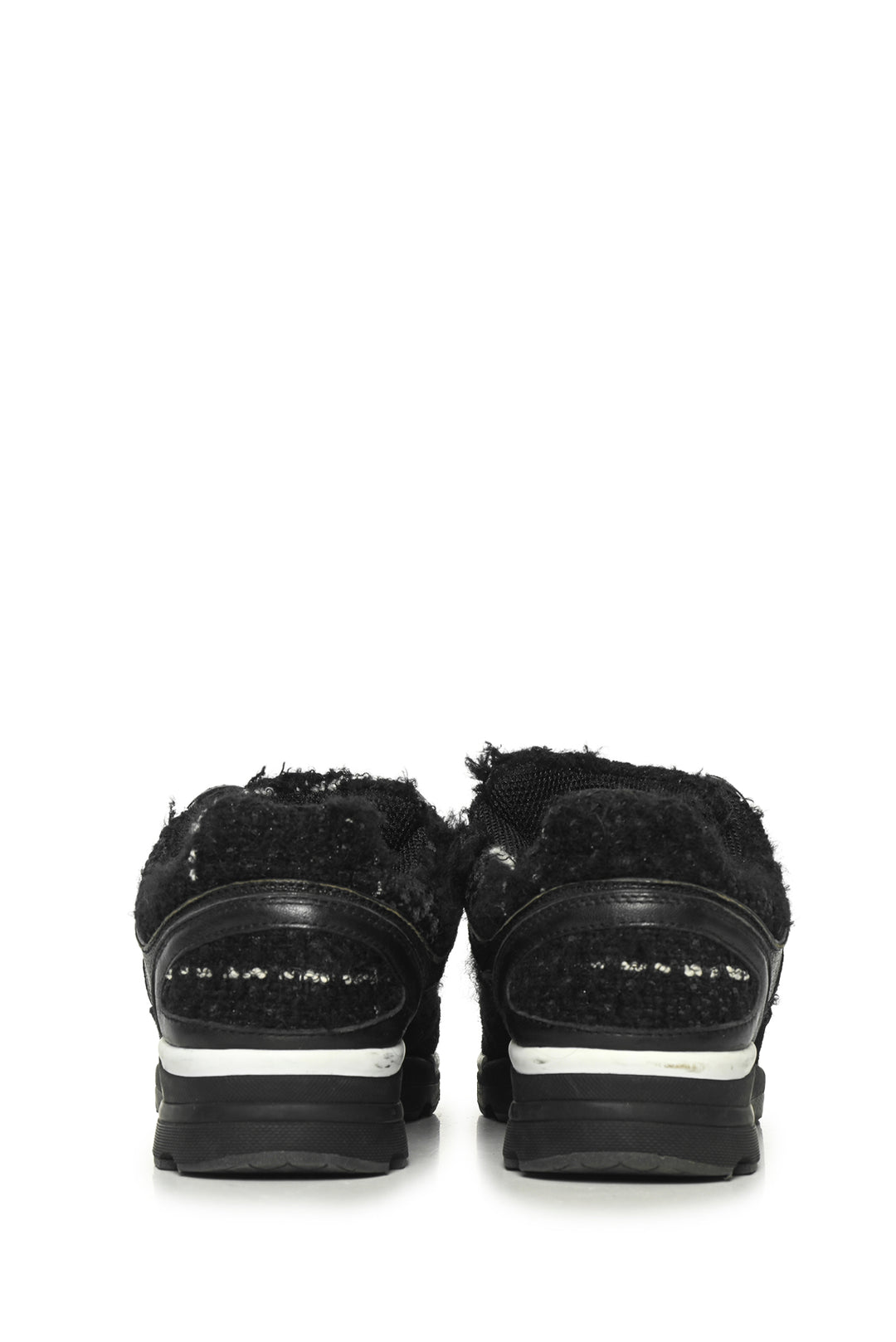 Chanel Size 36 Tweed, Suede & Leather CC Sneaker