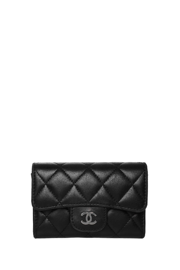 Chanel 2016-2017 Quilted Classic Flap Card Holder