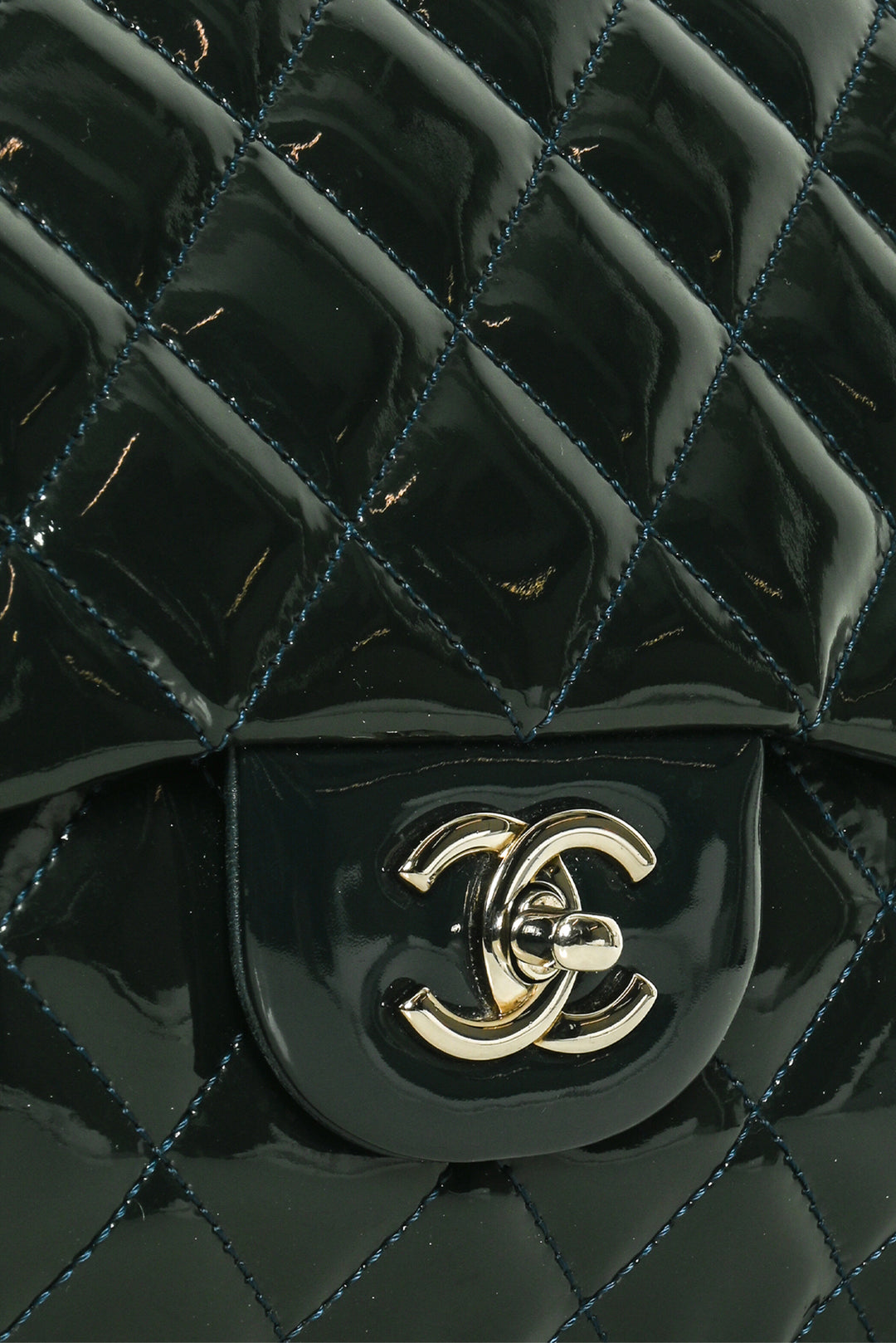 Chanel Jumbo Patent Single Flap Classic Shoulder Bag