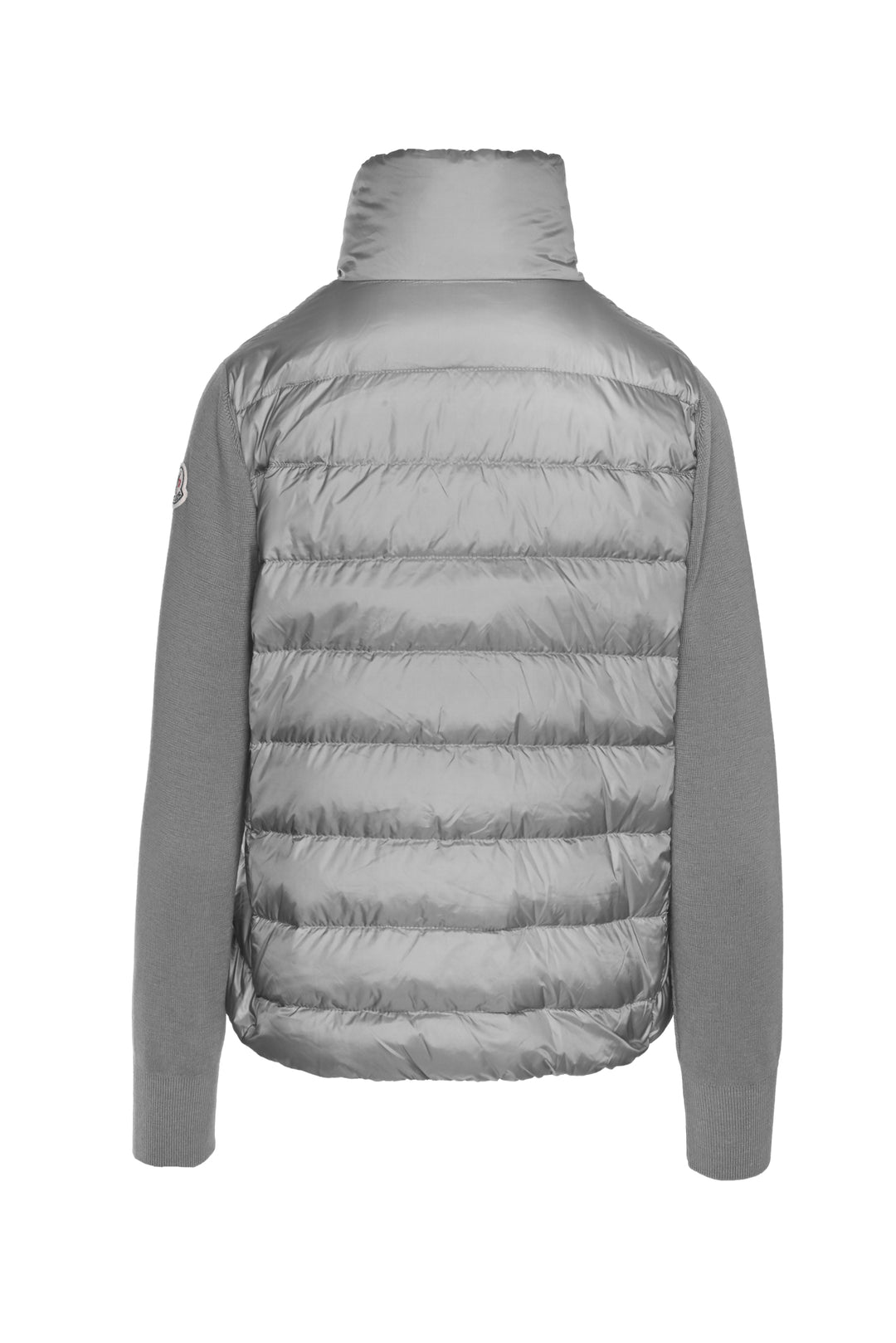 Moncler Size S Mixed Media Puffer Cardigan