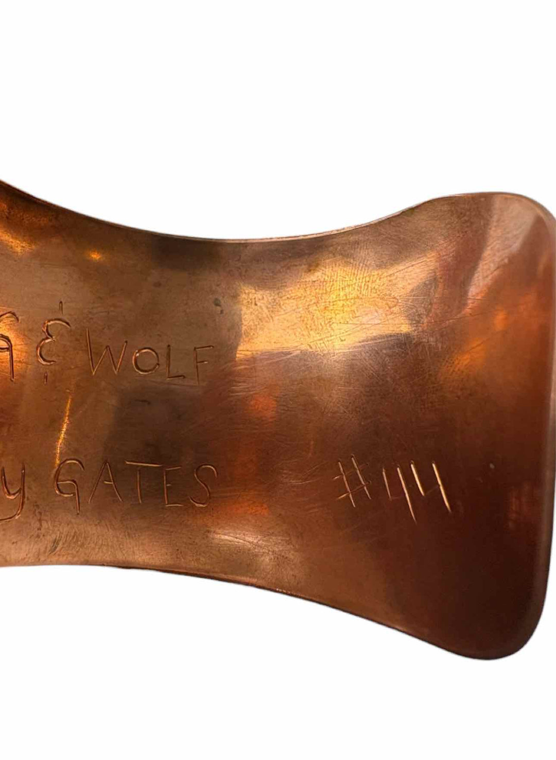 Colby Gates Indigenous Carved Copper Bracelet
