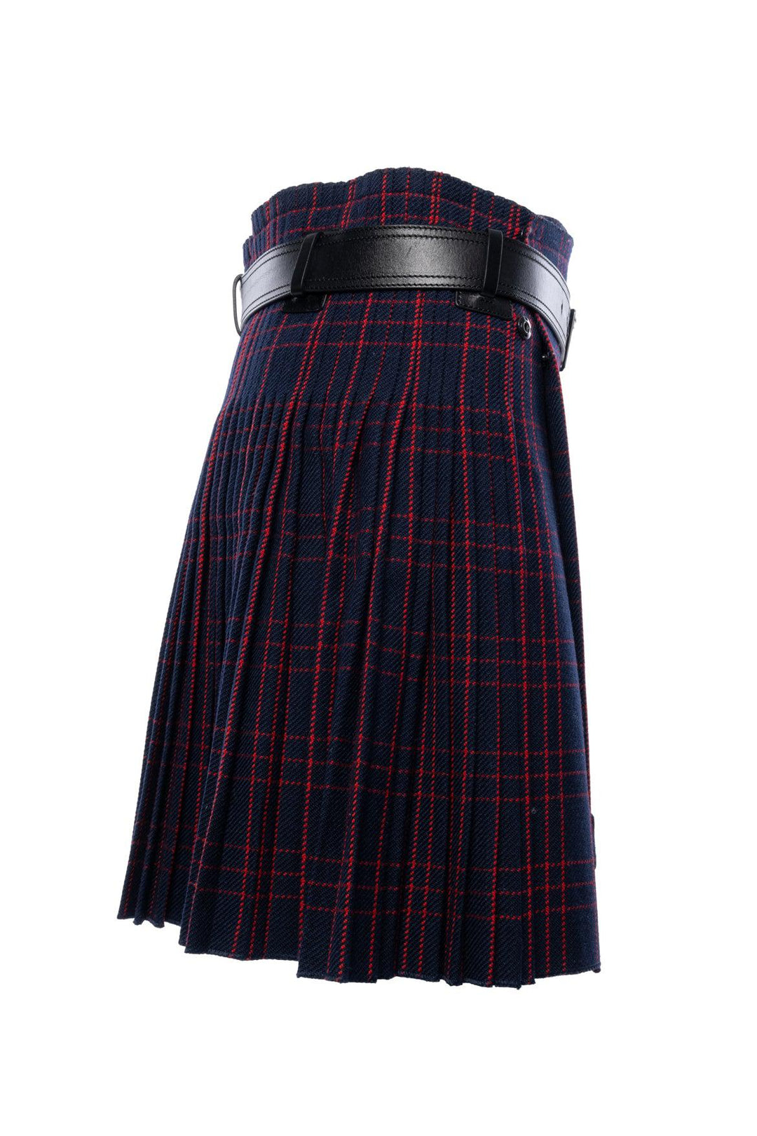 Christian Dior Size 36 Pleated Virgin Wool Plaid Skirt