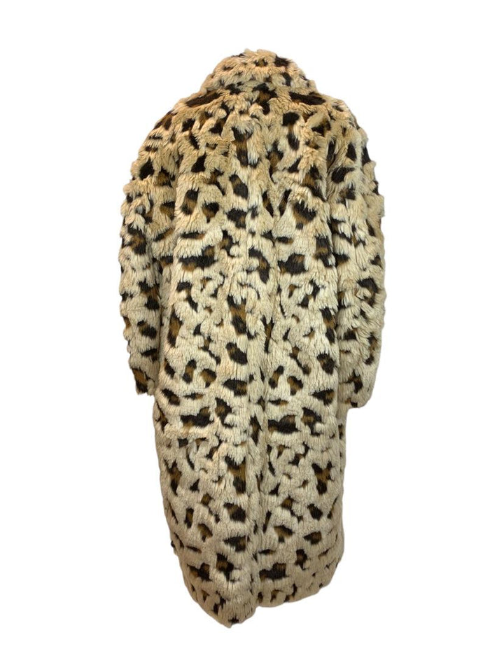 Junya Watanabe Size S Jacquard Cheetah Faux Fur Coat