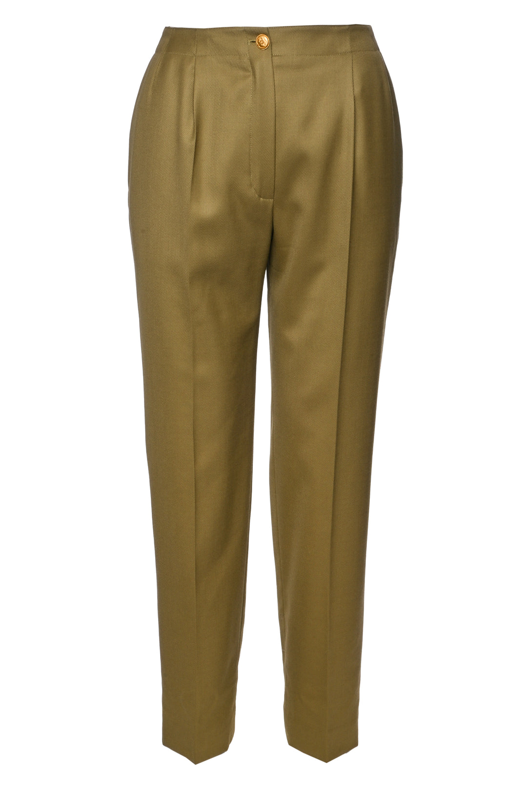 Chanel Size 38 1996 Belted Safari CC Jacket & Pant Suit