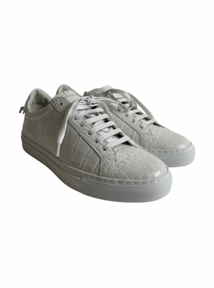 Givenchy Size 38 Urban Street Croc Embossed Leather Sneaker
