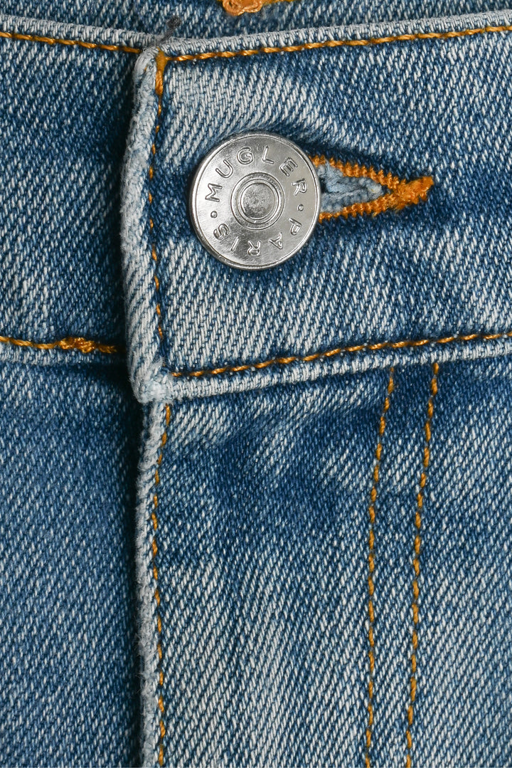 Mugler Size 36 Spiral Skinny Jeans