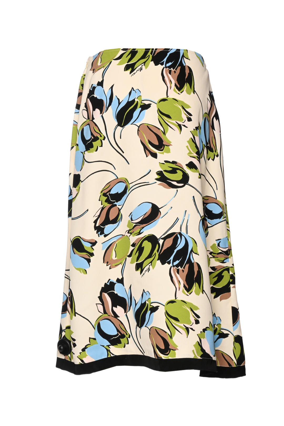 Marni Size 42 Floral Midi Skirt