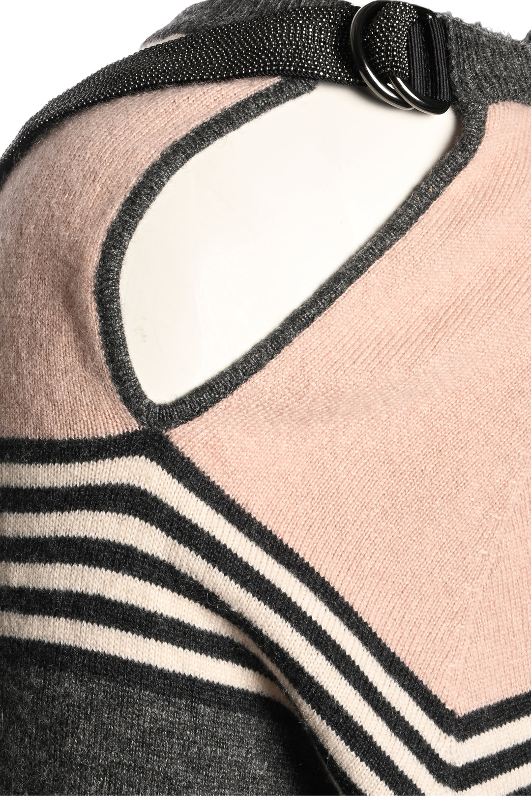 Brunello Cucinelli Size M Striped Cashmere Sweater