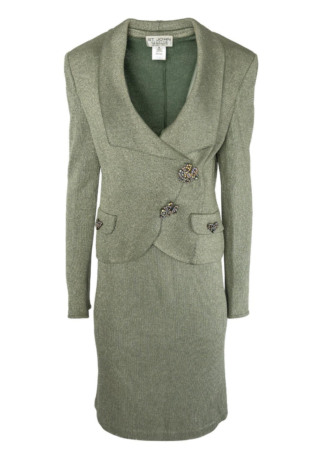St John Collection Size 16 Embellished Blazer Suit