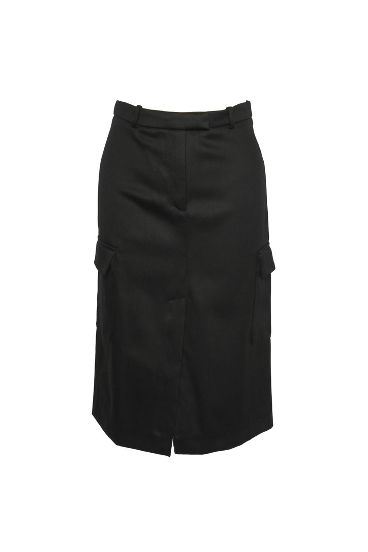 Loulou De Saison Size 34  Jasper Wool-Blend Twill Skirt