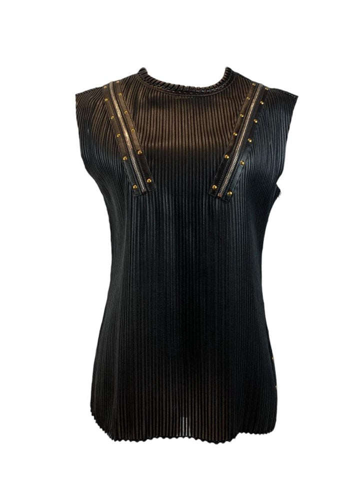 Louis Vuitton Size XS/S Zipper Shoulder Pleated Tank Top