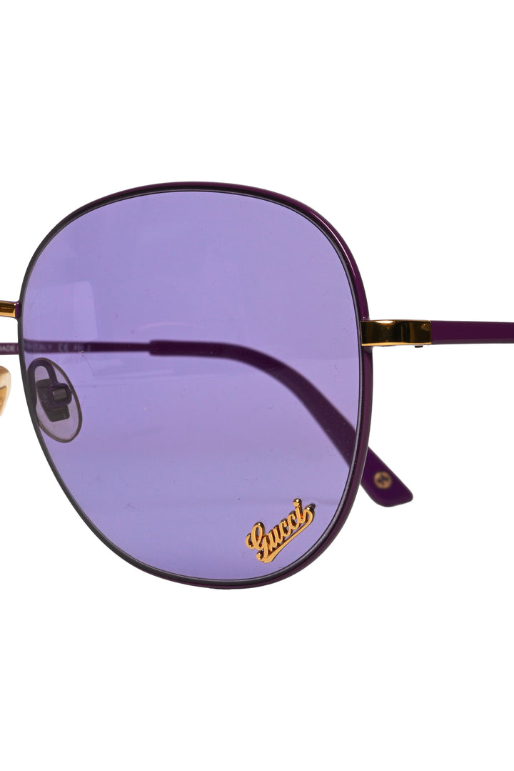 Gucci Purple Enamel Metal Eyewear