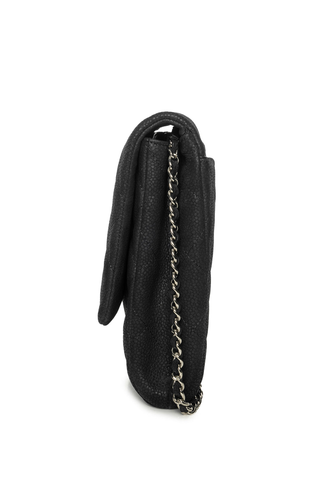 Chanel 2012-2013 Classic Quilted Nubuck Leather Chain Clutch Shoulder Bag