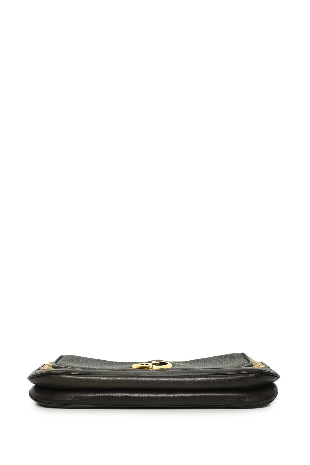 Gucci Leather & Diamante Canvas 1973 Chain Shoulder Bag