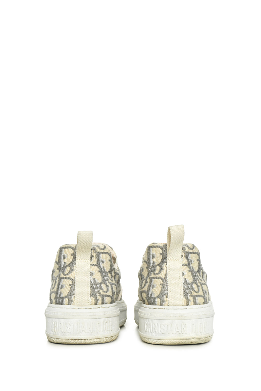 Christian Dior Size 41 Unisex Oblique Embroidered Canvas Solar Slip On Sneakers