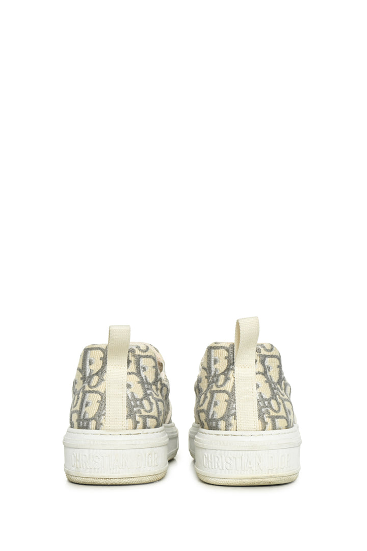 Christian Dior Size 41 Unisex Oblique Embroidered Canvas Solar Slip On Sneakers