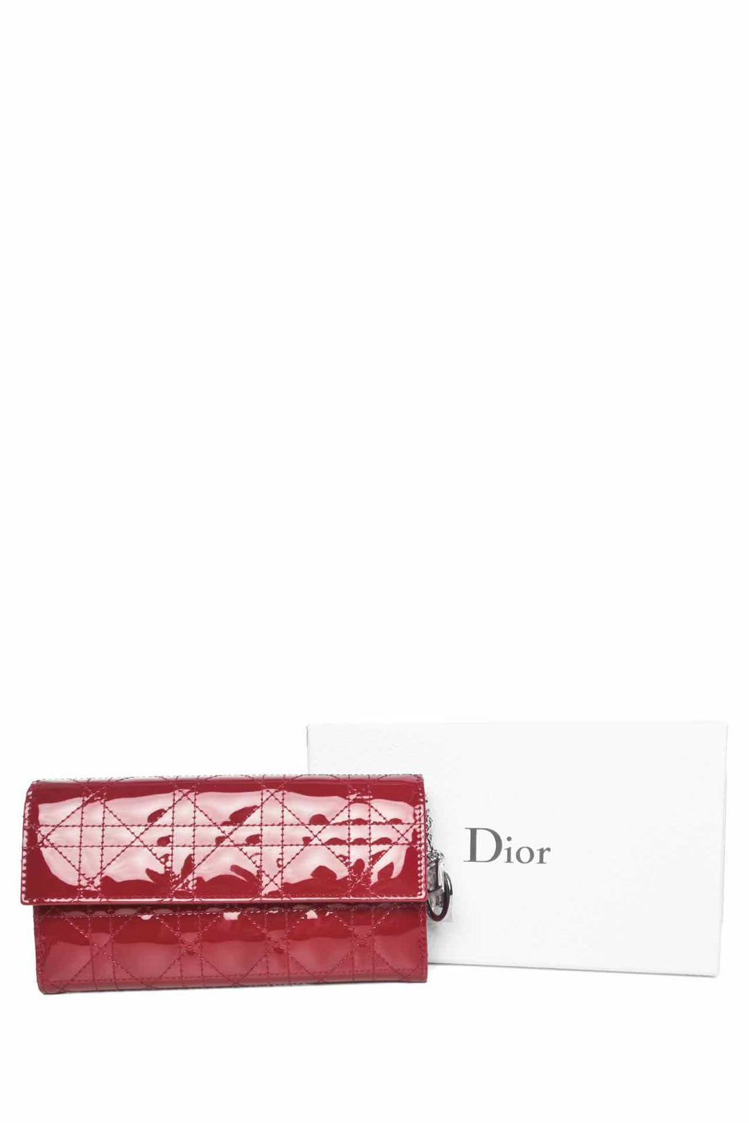 Dior 2016 Lady Dior Rendezvous Cannage Wallet on Chain