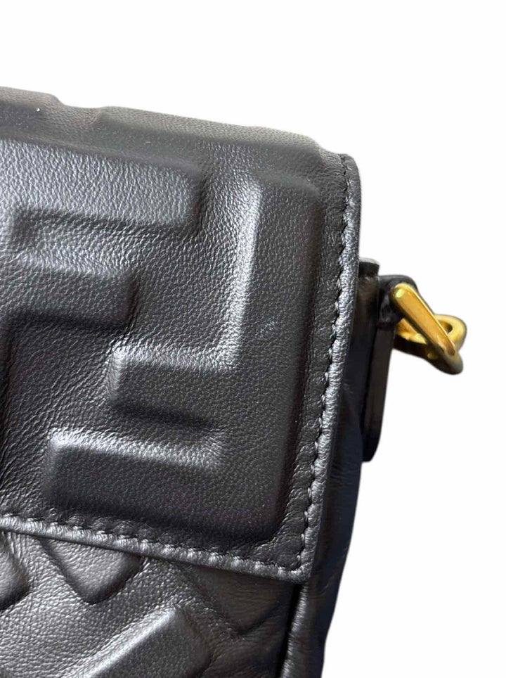 Fendi Leather Mini Baguette Purse