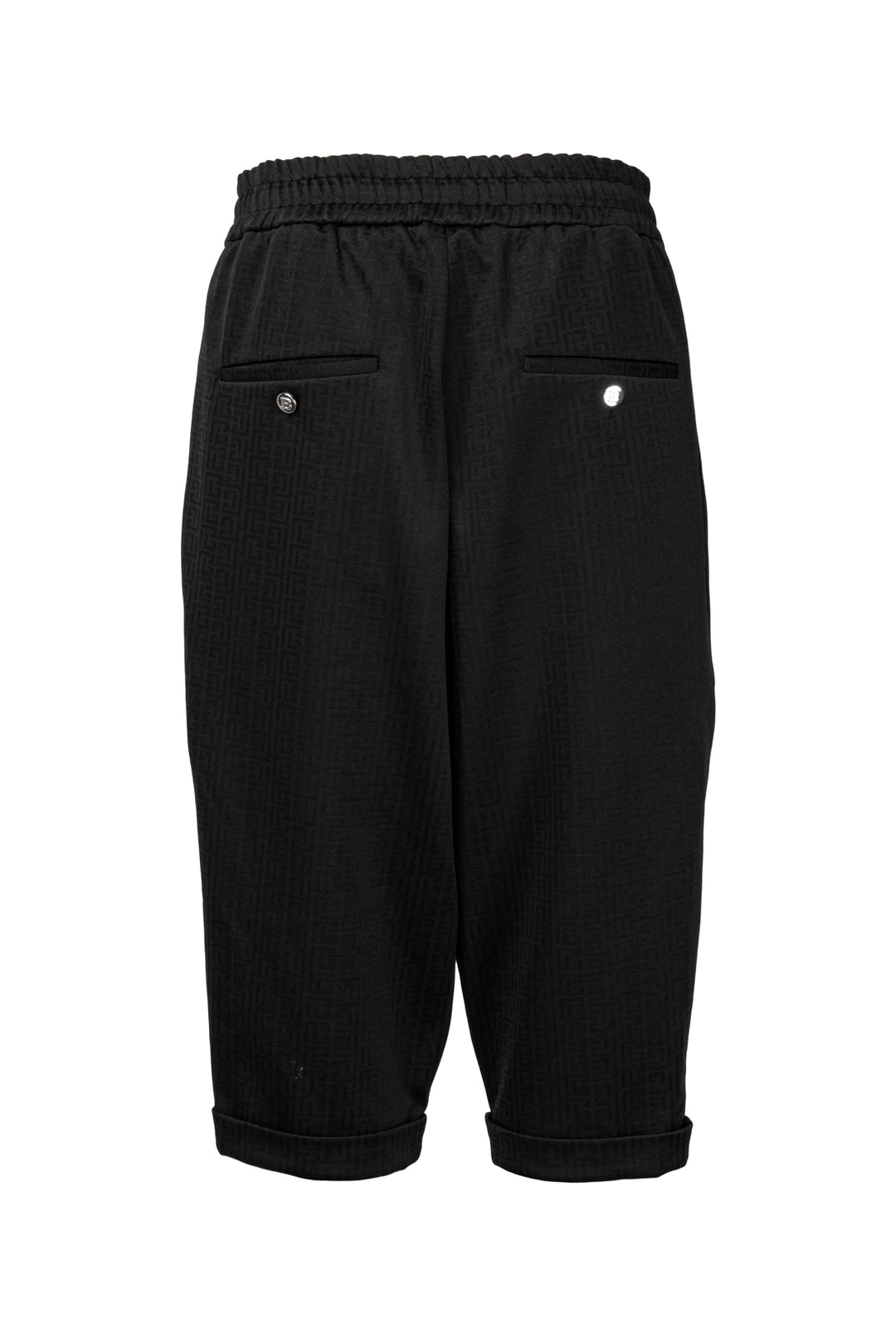 Balmain Size 46 Men's Monogram Long Shorts