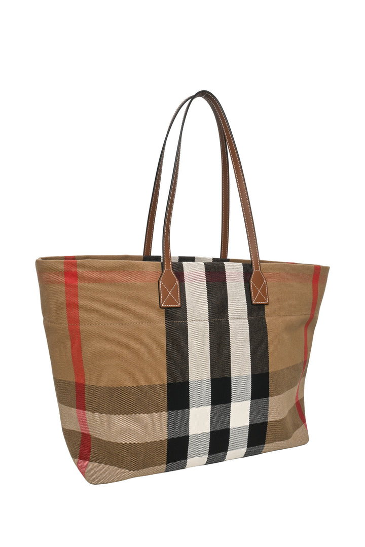 Burberry Medium Giant Check Canvas London Tote