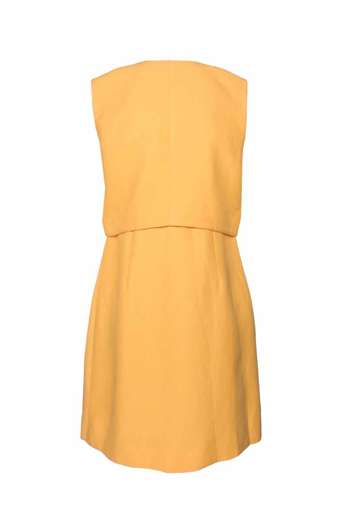 Sandro Size 40 Layered Twill Mini Dress