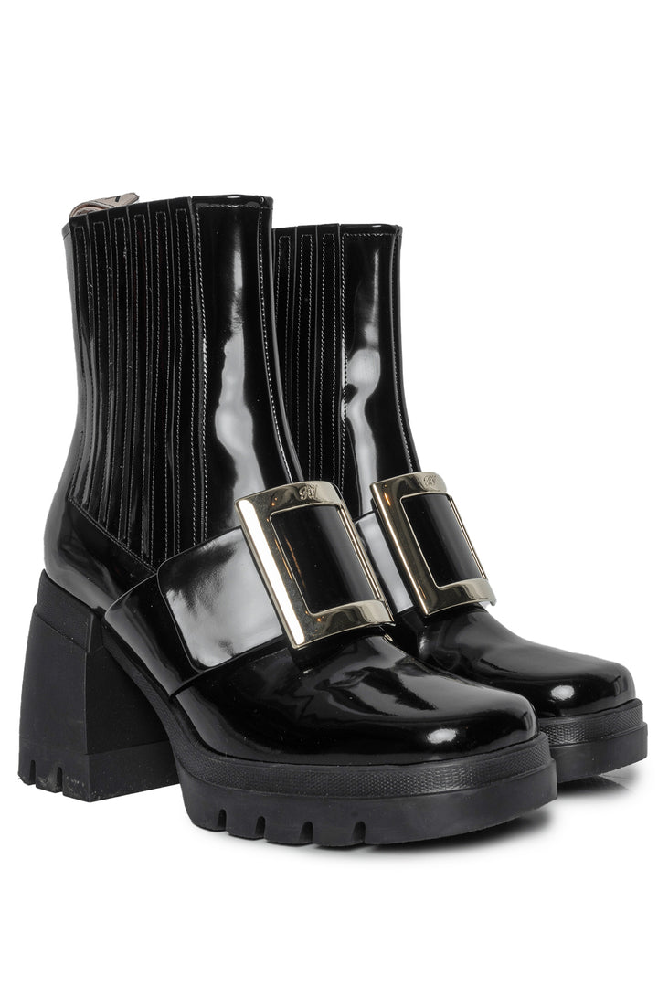 Roger Vivier Size 38 Patent Leather Boots