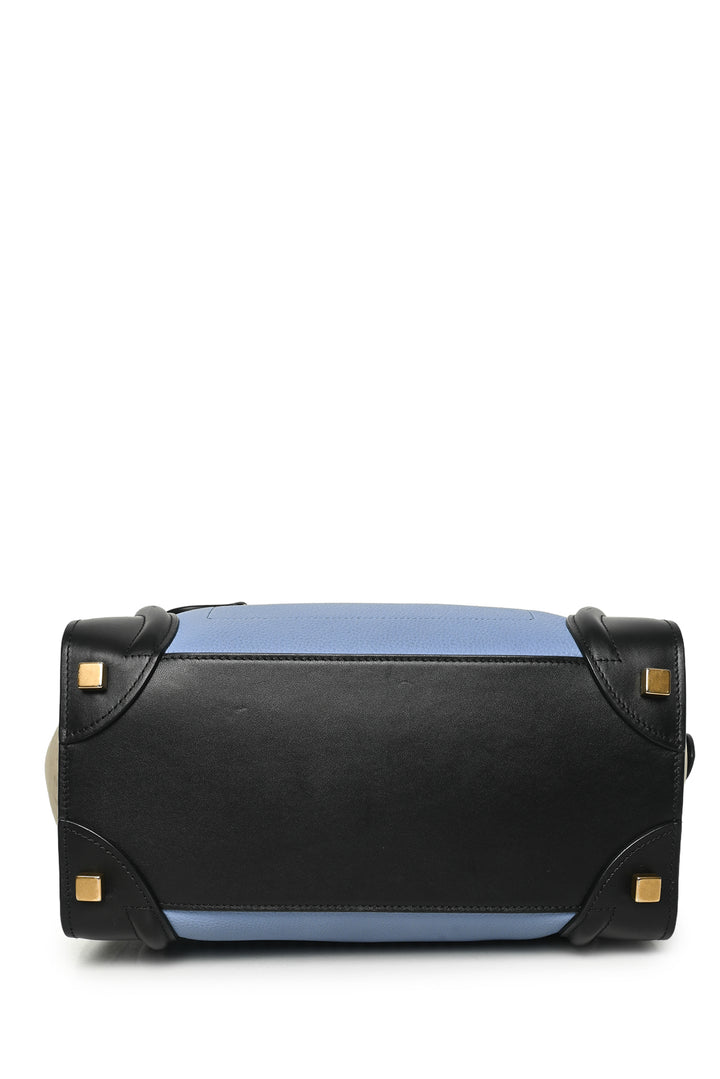 Celine Tri-Color Micro Luggage Tote