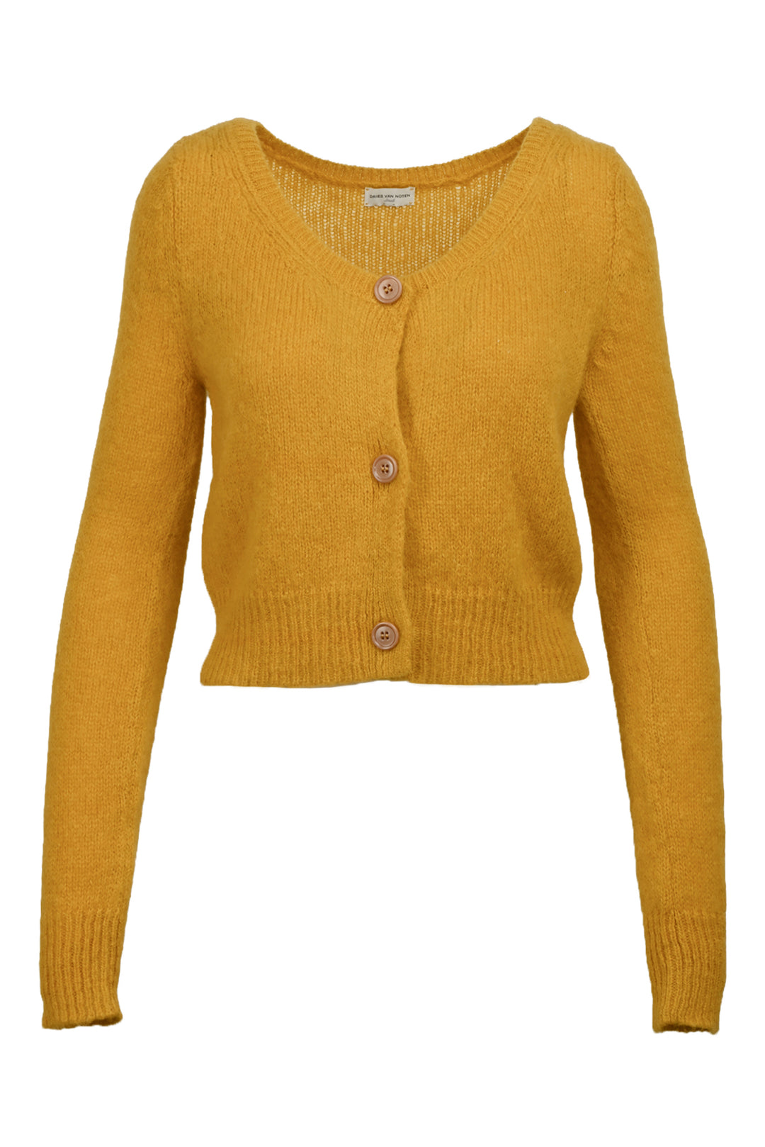 Dries Van Noten Size S Alpaca Blend Cropped Cardigan