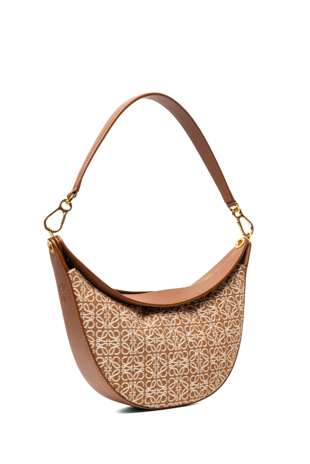 Loewe Anagram Jacquard & Calfskin Leather Small Luna Shoulder Bag