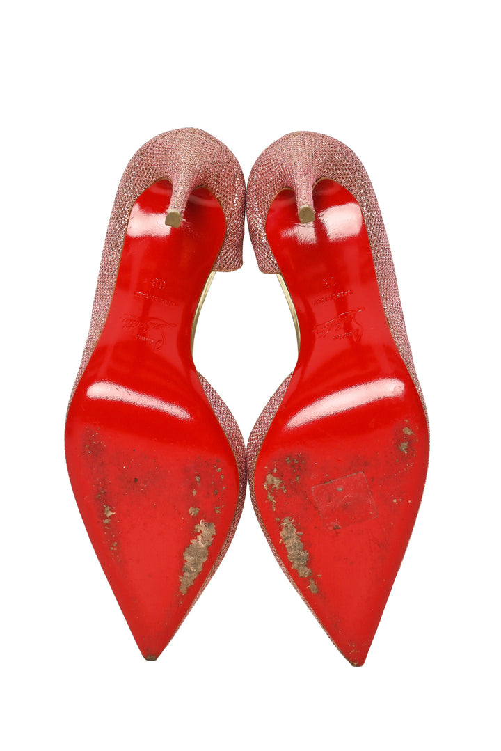 Christian Louboutin Size 38 Glitter So Kate Pumps