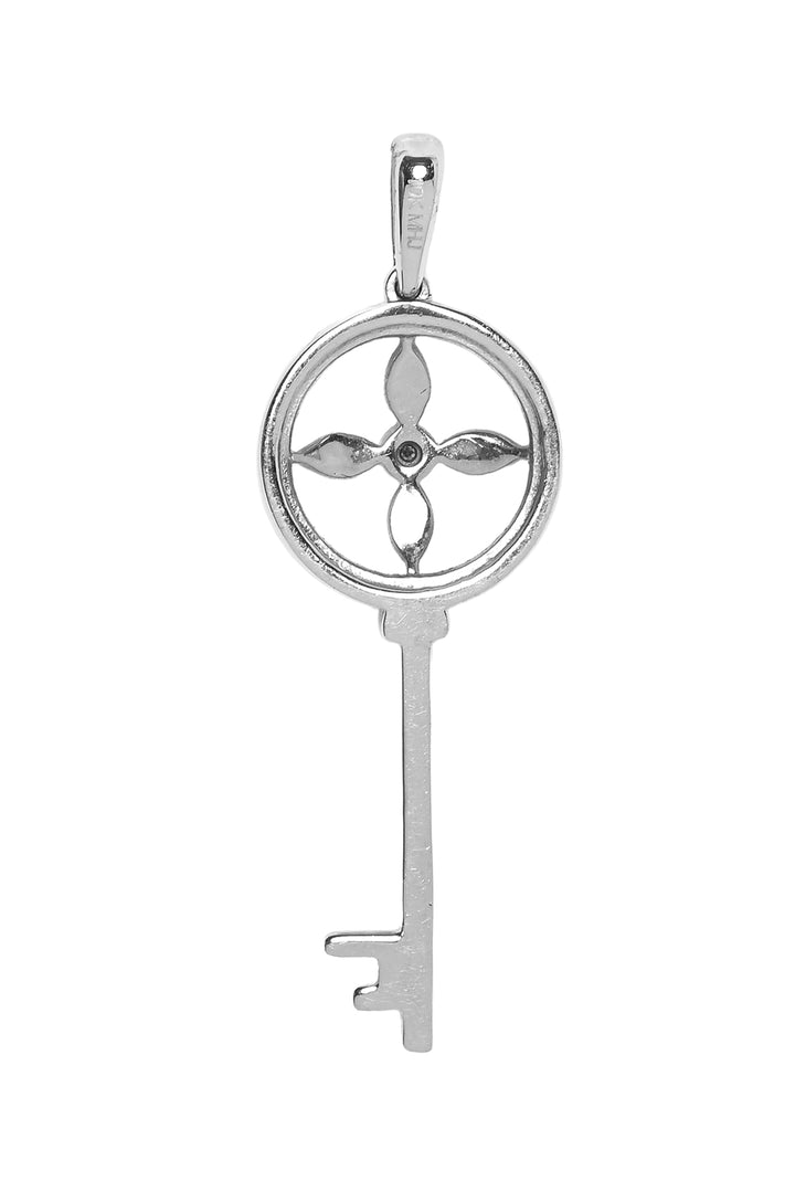 Michael Hill 10K Pave Diamond Key Pendant