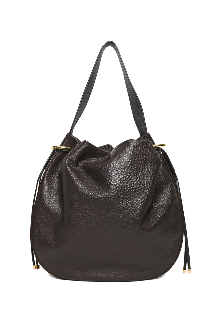 Ulla Johnson Tilda Ruched Leather Hobo