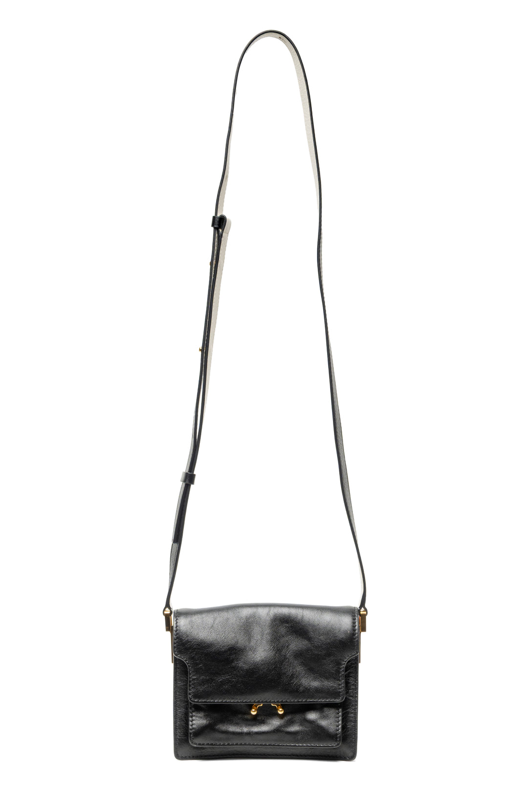 Marni Two-Tone Leather Mini Soft Trunk Crossbody