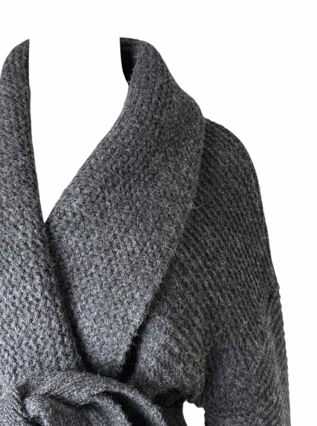 Ichi Antiquities Size OS Long Wool Belted Cardigan