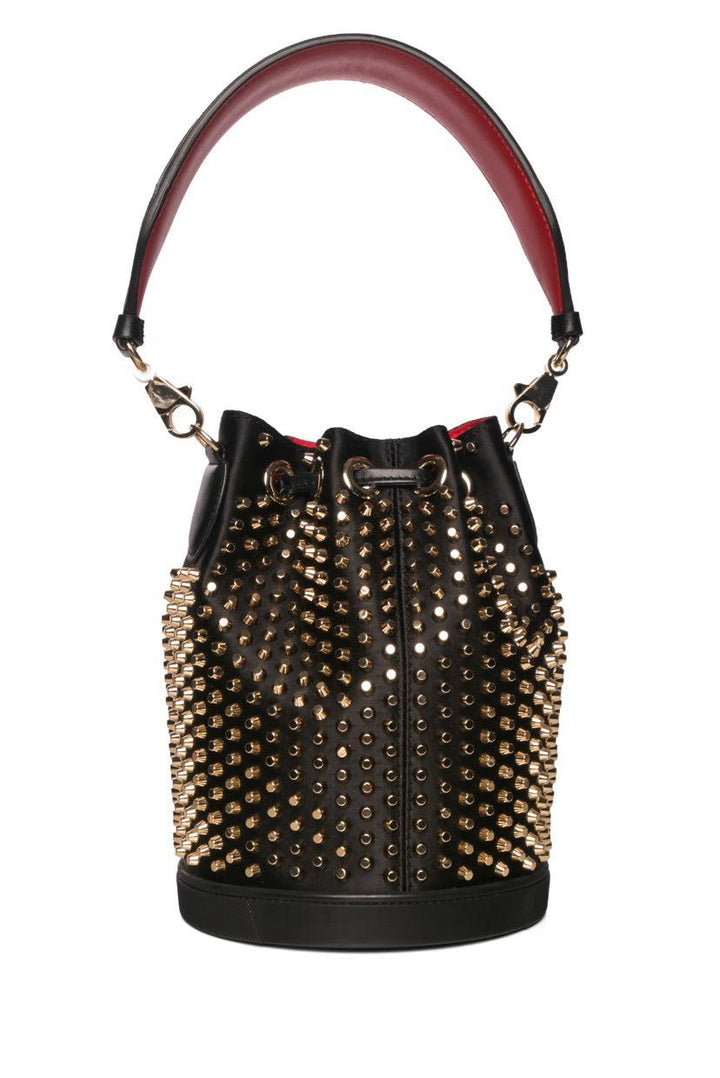 Louboutin Satin Studded Bucket Bag