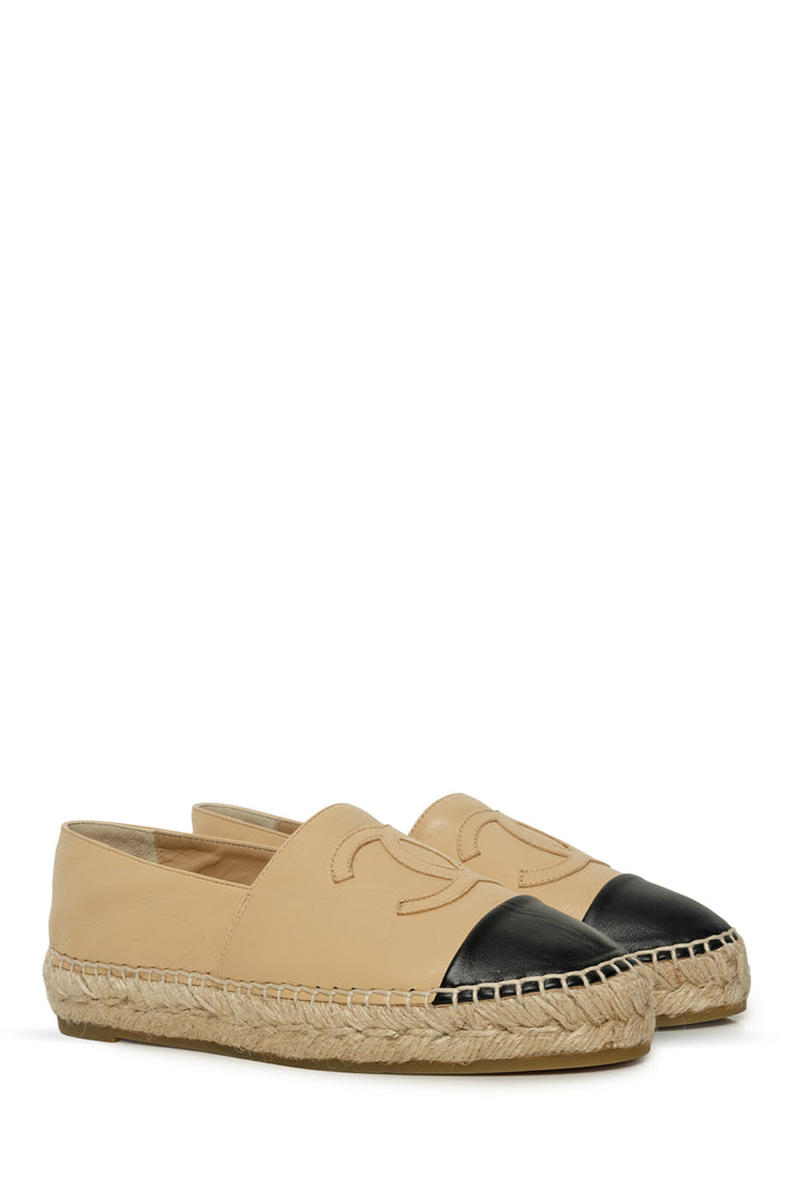 Chanel Size 36 Lambskin CC Espadrilles
