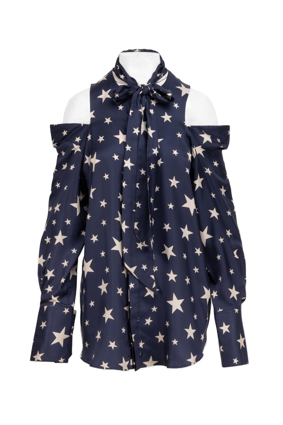 Monse Size 8 Mon Star Cold Shoulder Blouse