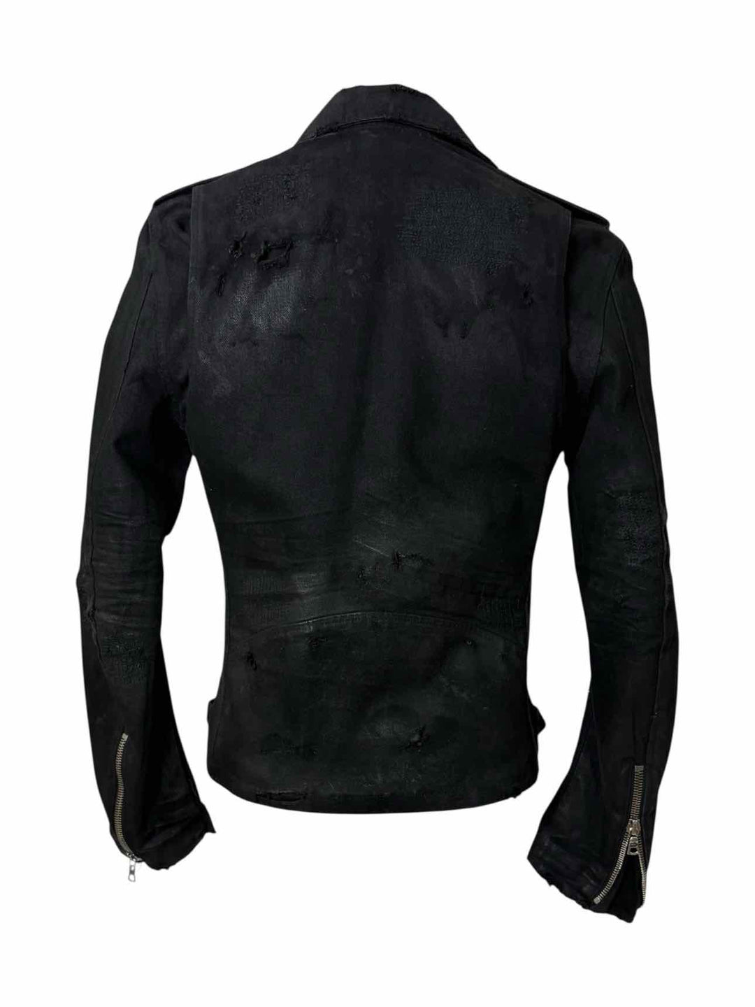 Amiri Distressed Denim Biker Size S Men's Jacket