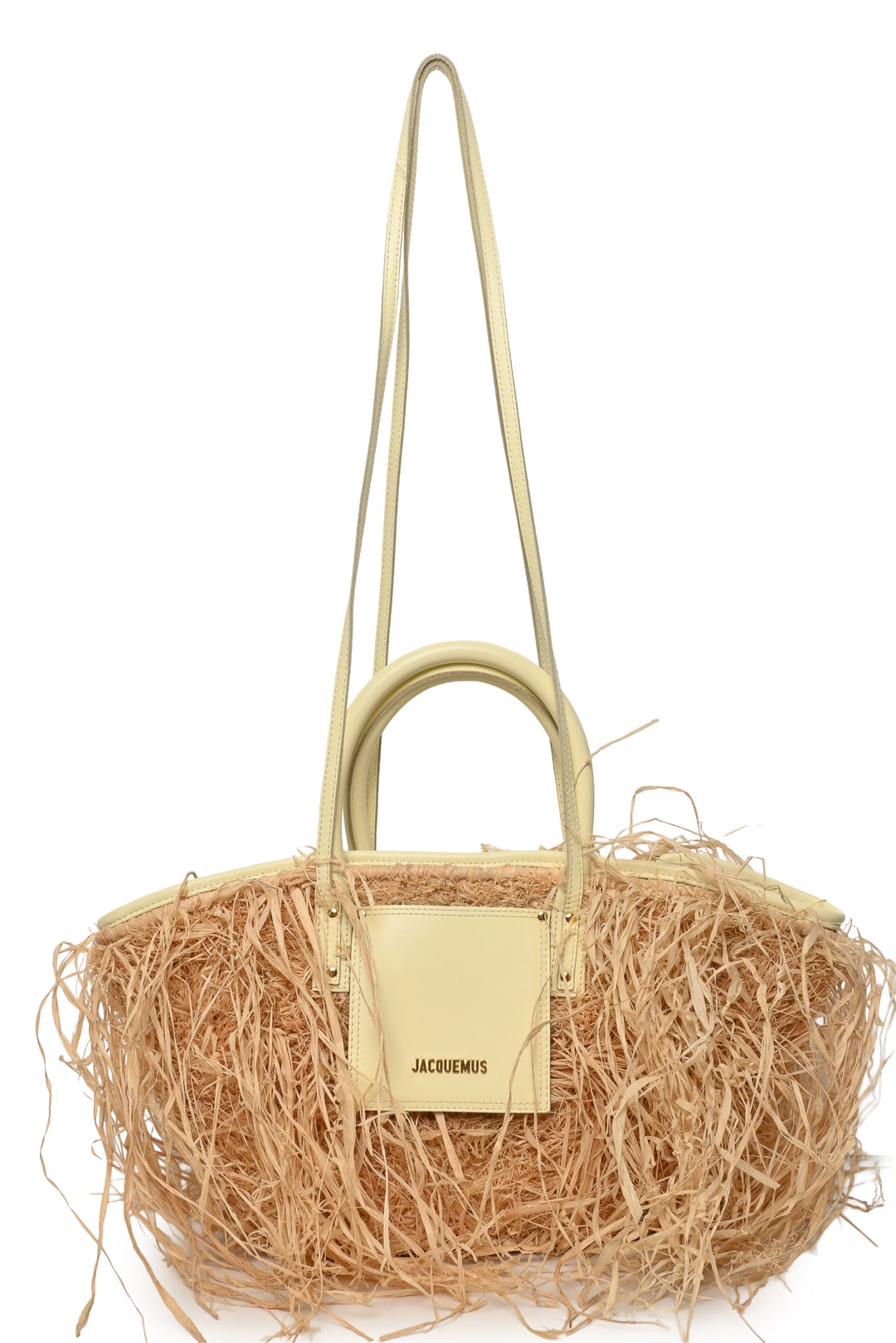 Jacquemus Le Panier Soli Raffia Tote